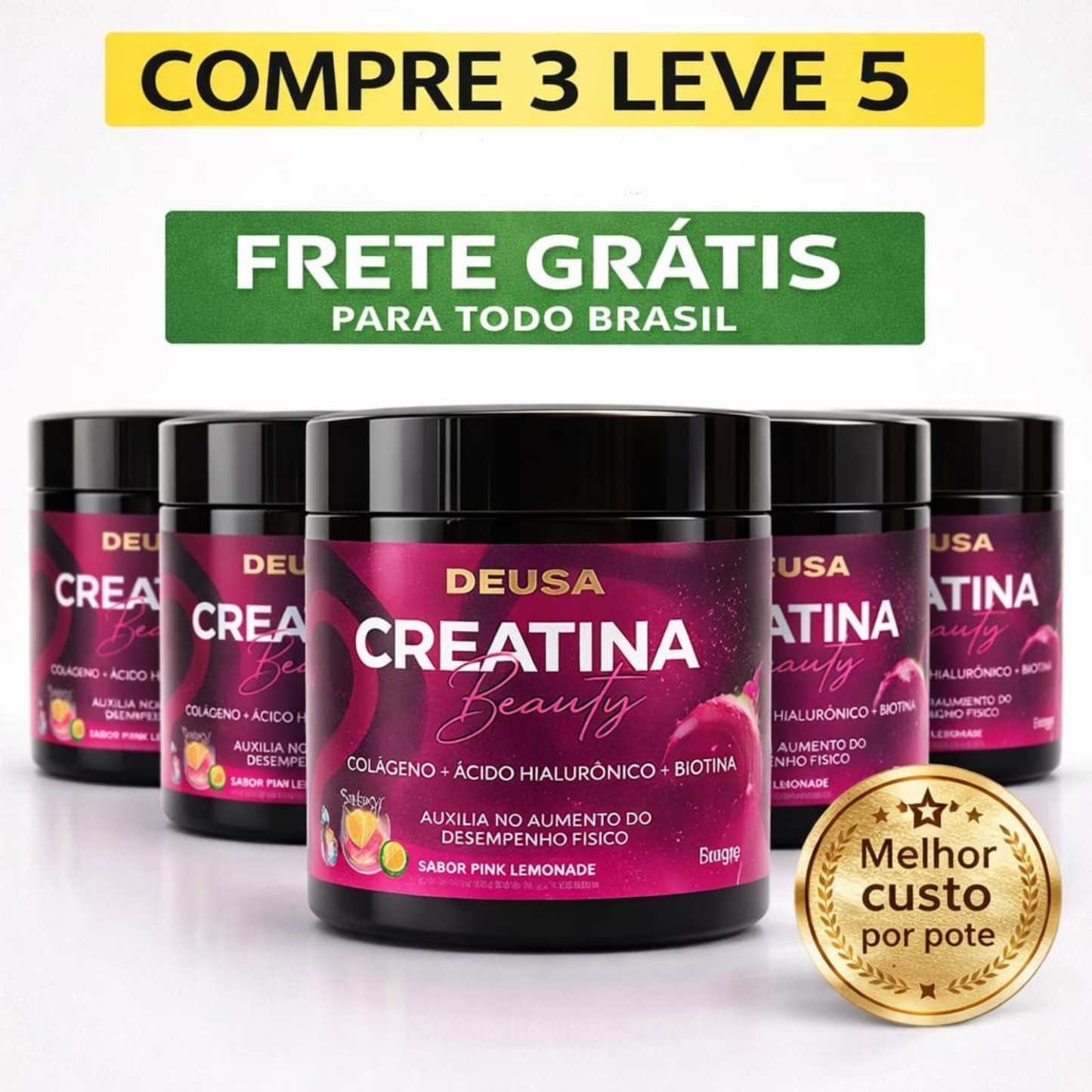 Beauty Deusa 5 em 1 Creatina