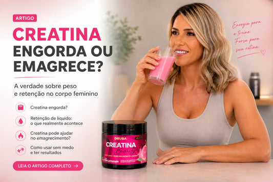 Creatina engorda ou emagrece? Entenda o que realmente acontece no corpo