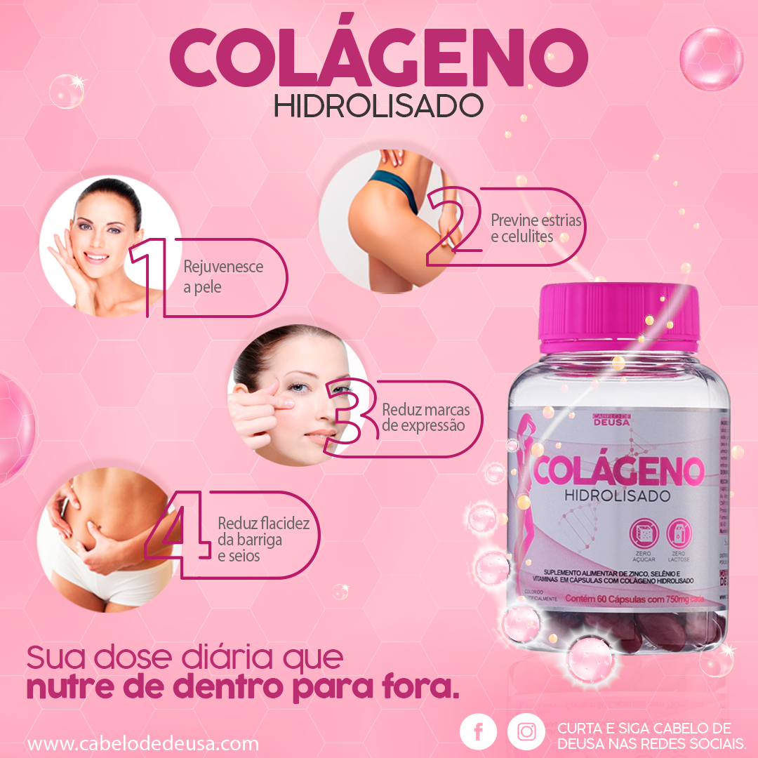 Colágeno Hidrolisado Pele mais firme e jovem