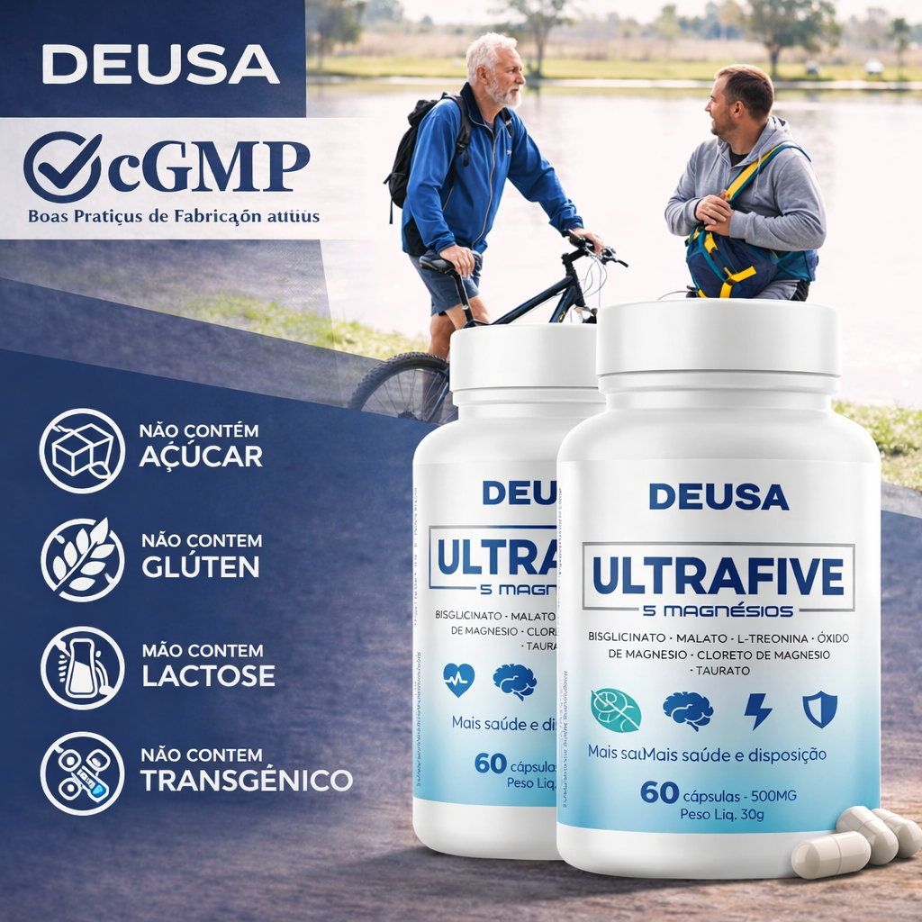 ULTRAFIVE – Magnésio completo para o equilíbrio do seu corpo no dia a dia