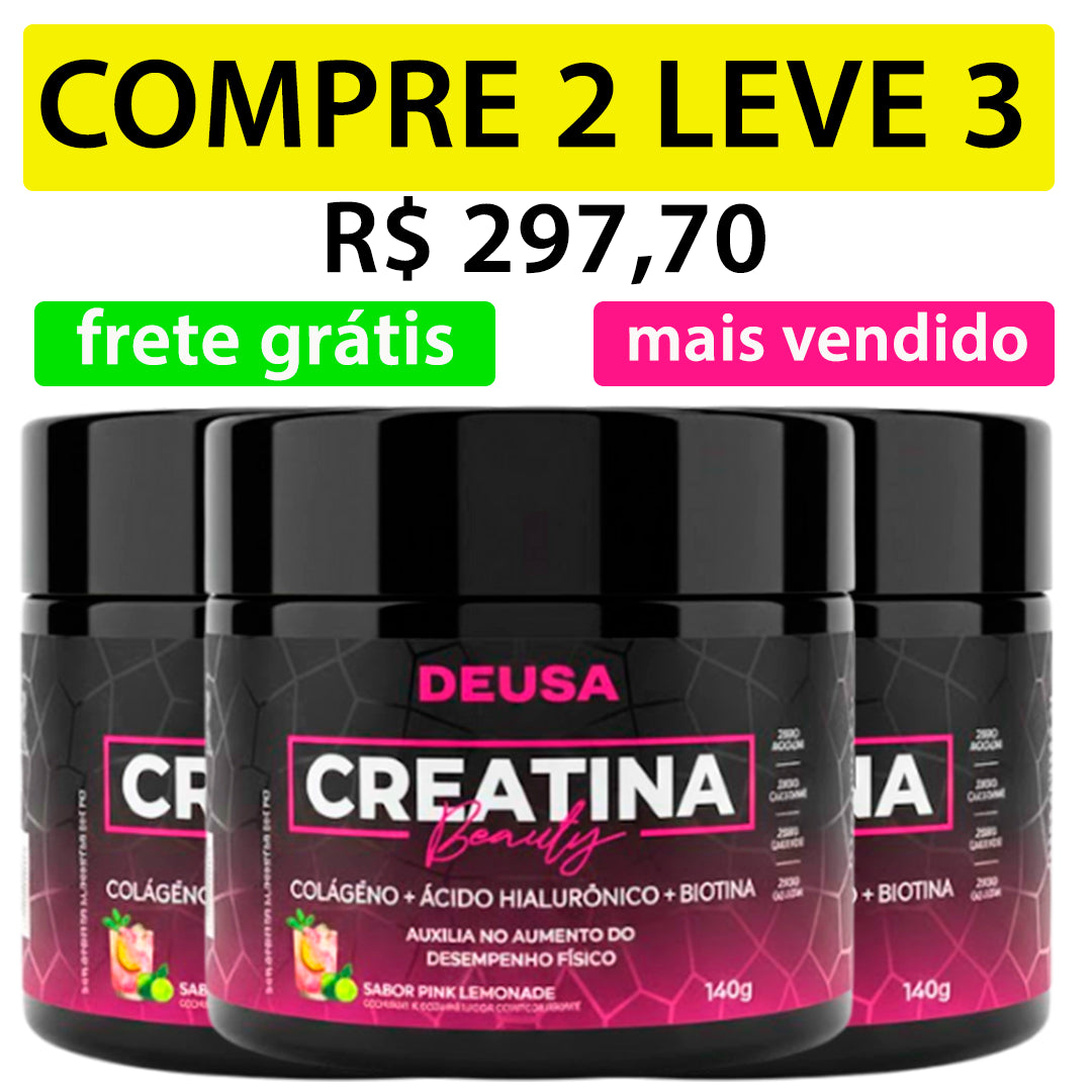 suplemento feminino Beauty Deusa com colágeno e creatina
