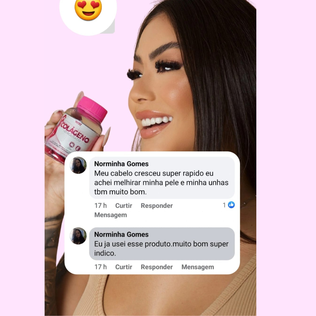 Colágeno Hidrolisado Pele mais firme e jovem